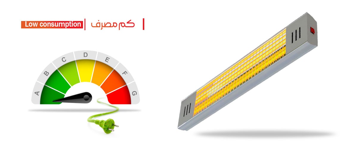 هیتر تابشی کم مصرف