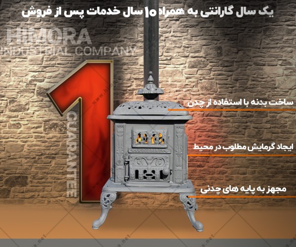 بخاری هیزمی چدنی