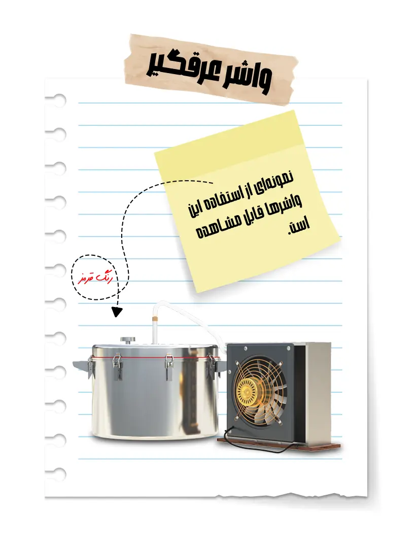 Distillation photo 6 واشیر سیلیکونی درز گیری مخن عرق گیر