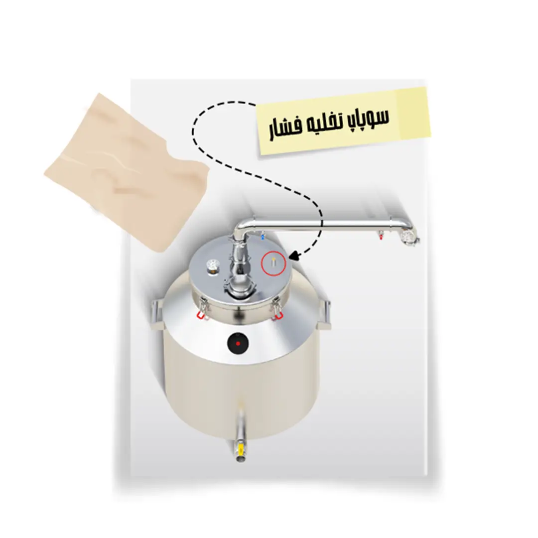Distillation photo 7 عکس سوپاپ تخلیه فشار عرقگیر