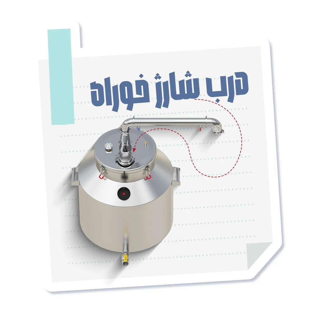 Distillation photo 26 درب شارژ خوراک؛ قطعهای غیر ضروری ولی بی نهایت مفید