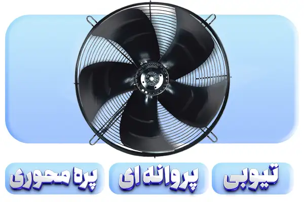 انواع فن آکسیال مورد استفاده در کولرهای صنعتی